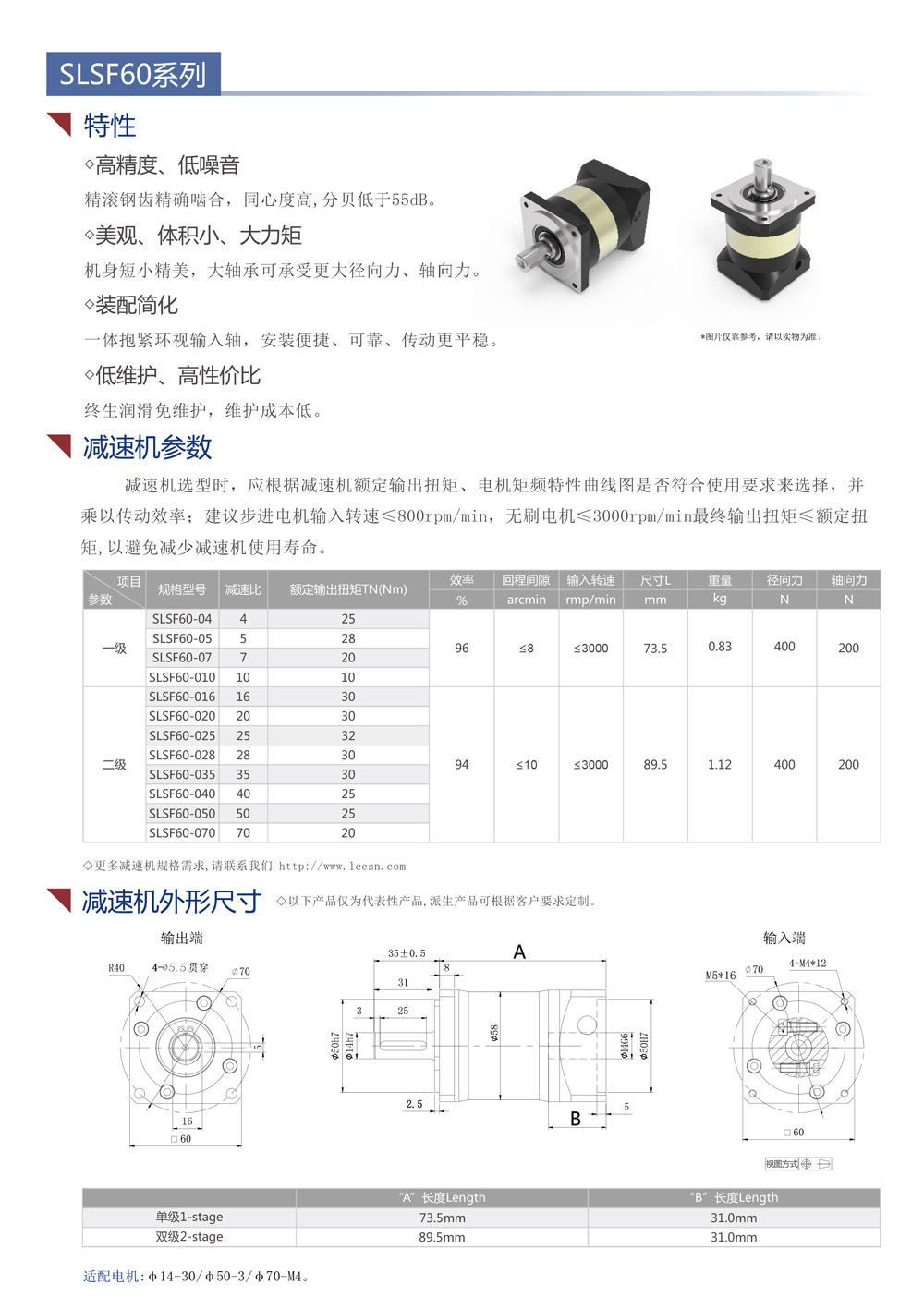 SLSF60系列減速機