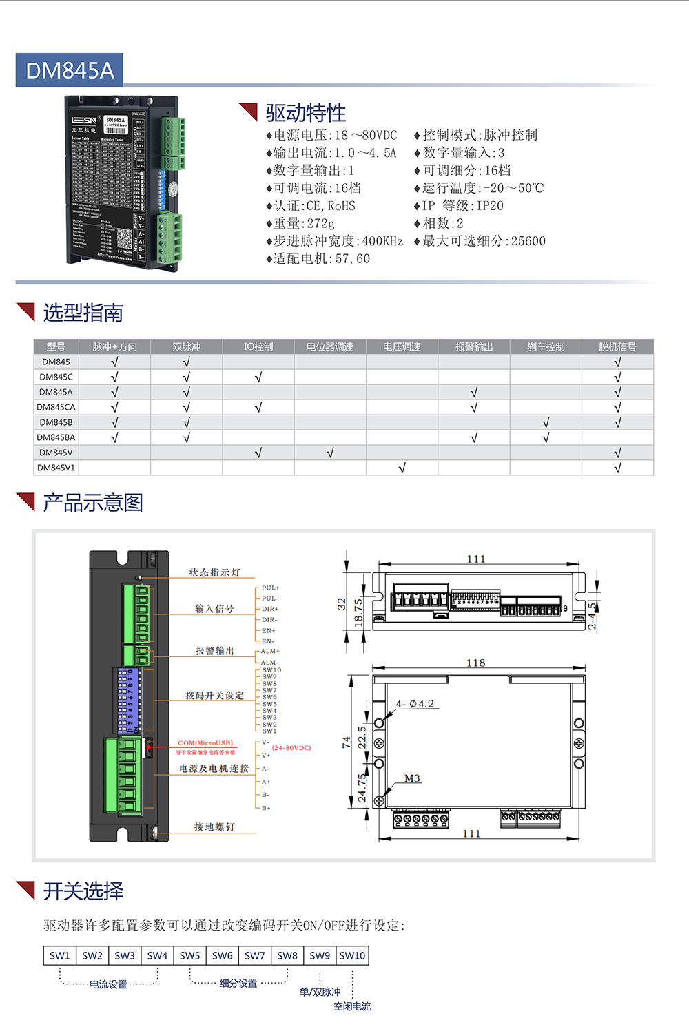 DM845A帶報(bào)警